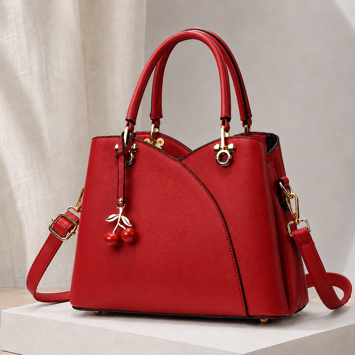 Rinaldi Cherry Handbag - Punainen