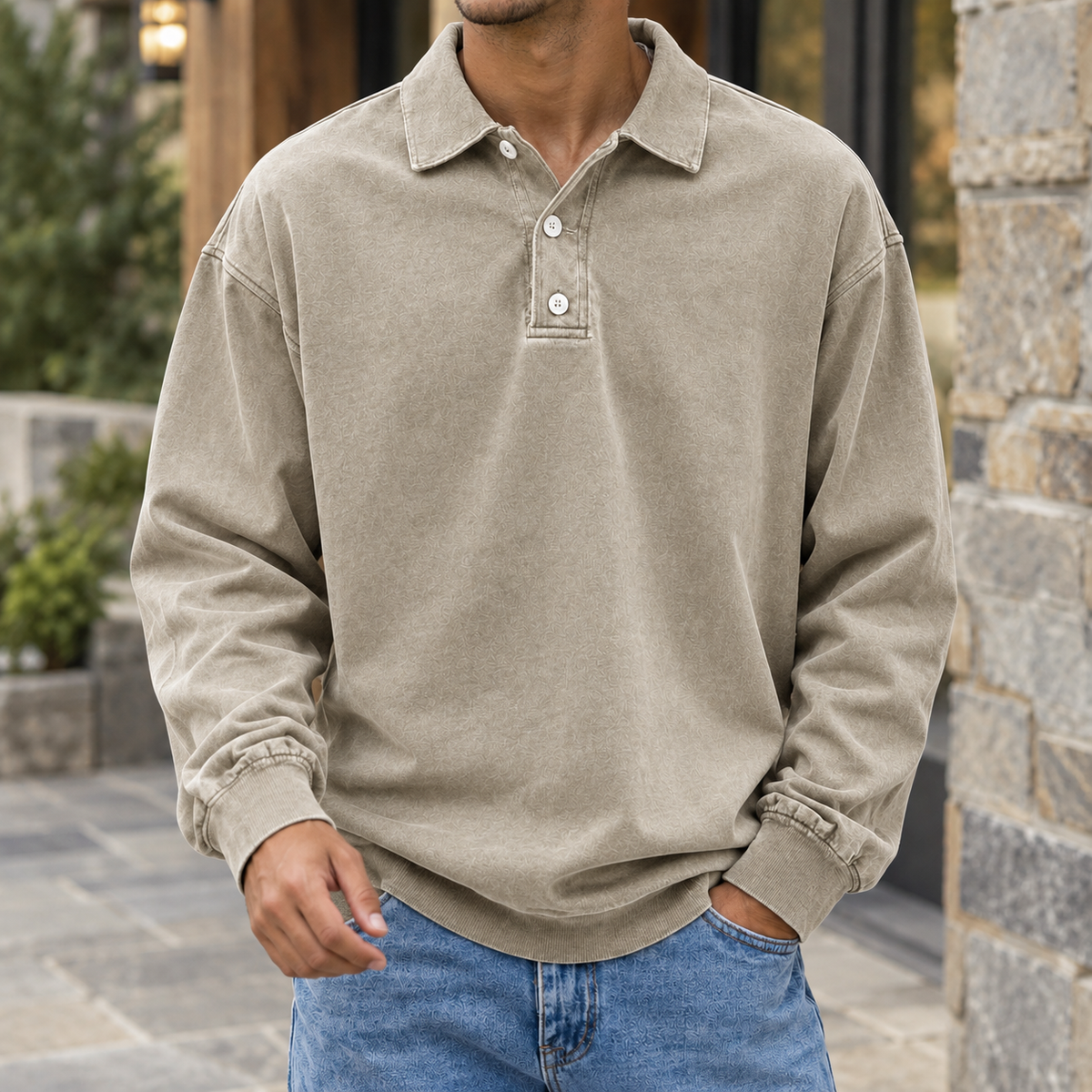 Jacob Relaxed Polo - Khaki