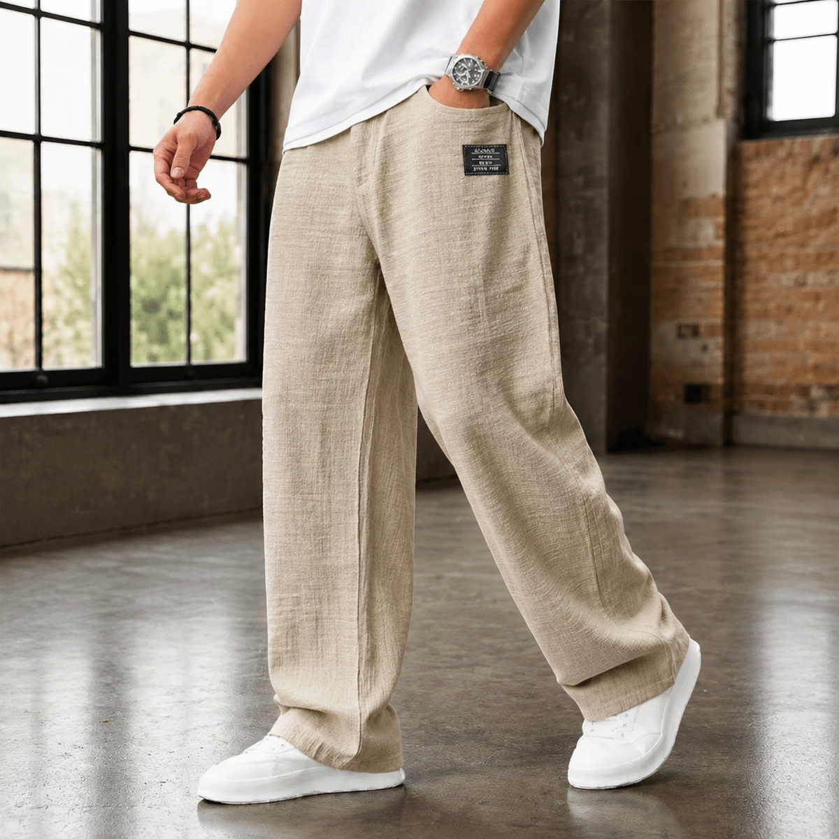 Dorian Relaxed Pants - Khaki
