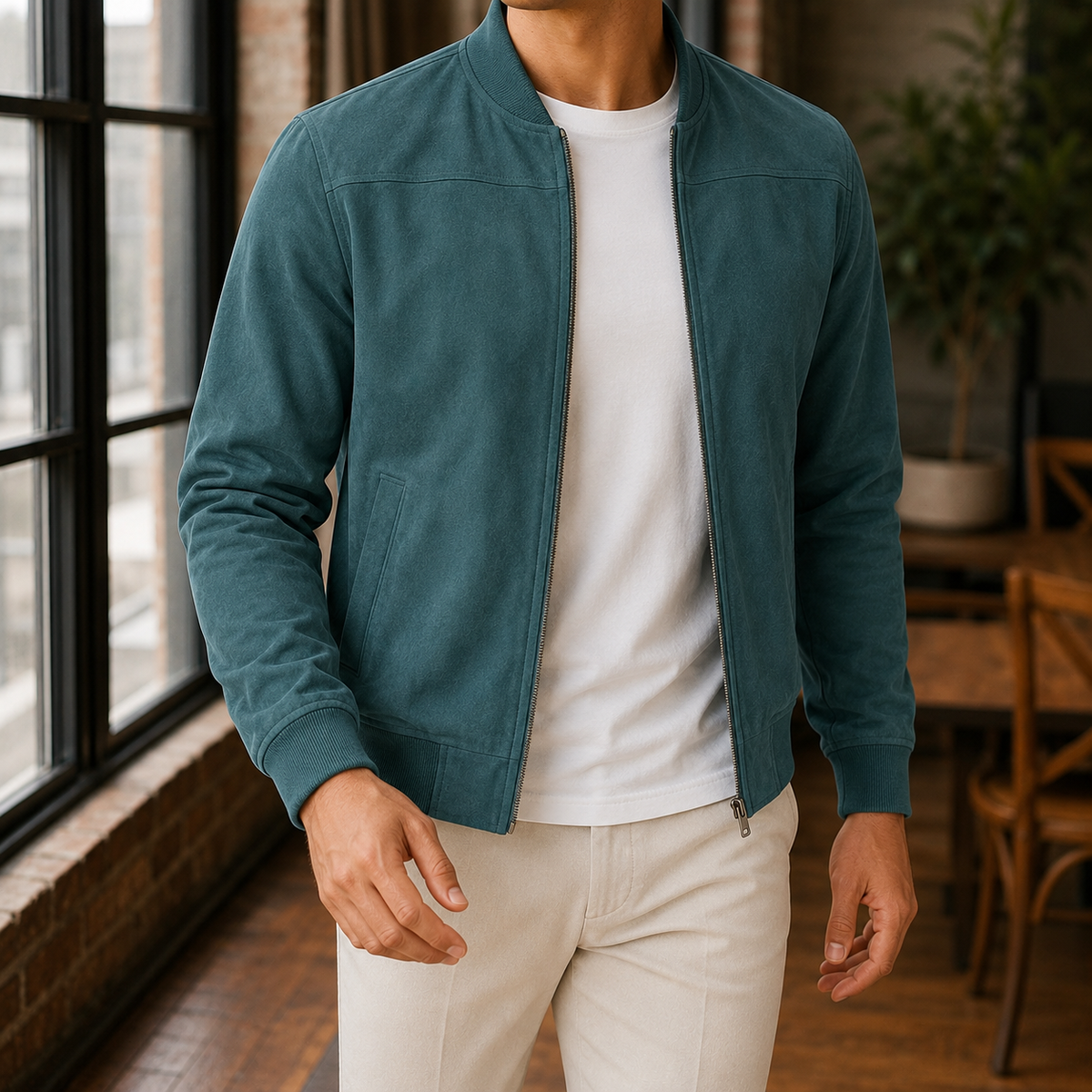 Conrad Bomber Jacket - Teal