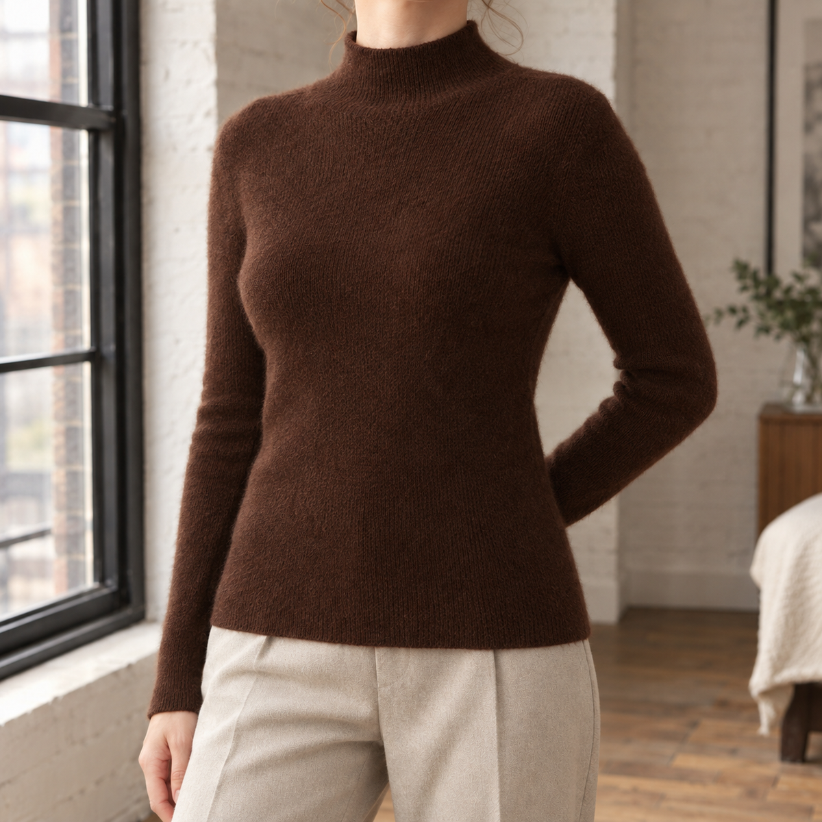 Melisande Cashmere Sweater - Brown