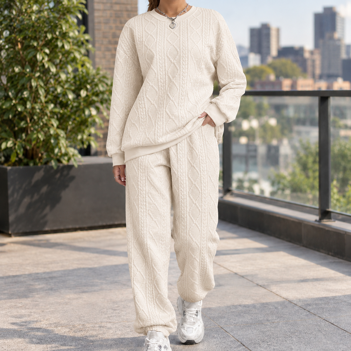 Selena-Rose Textured Set - Apricot Without Label