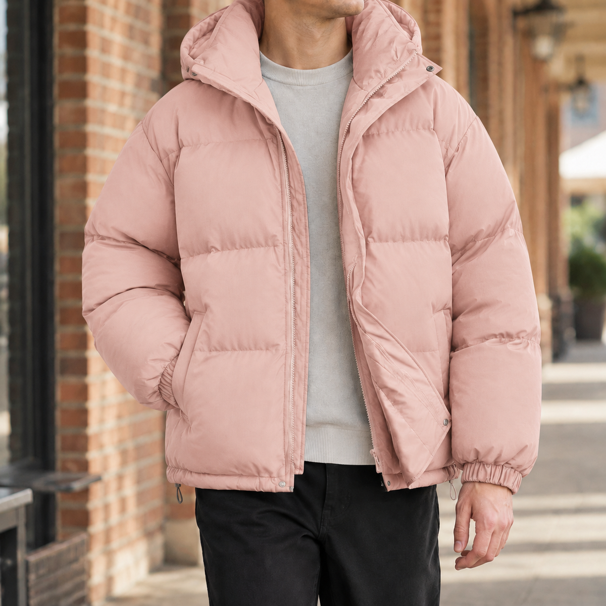 Wilfred Puffer Jacket - Ruyi Powder