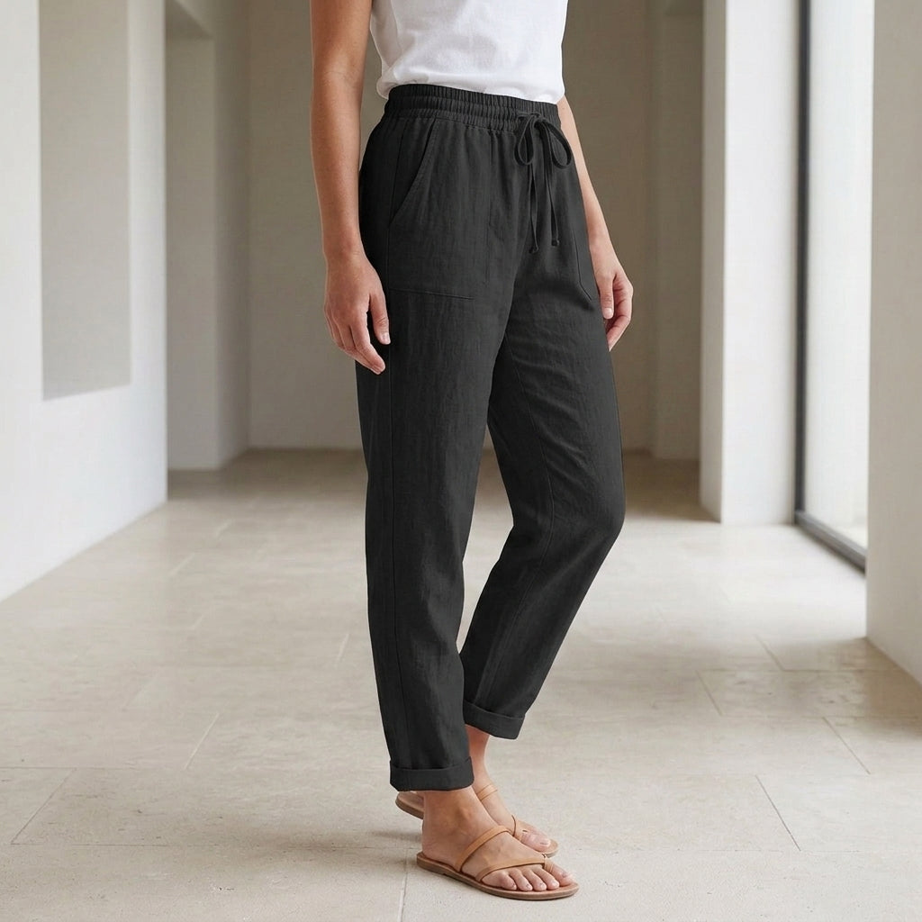 Sofia Relaxed Pants - Black