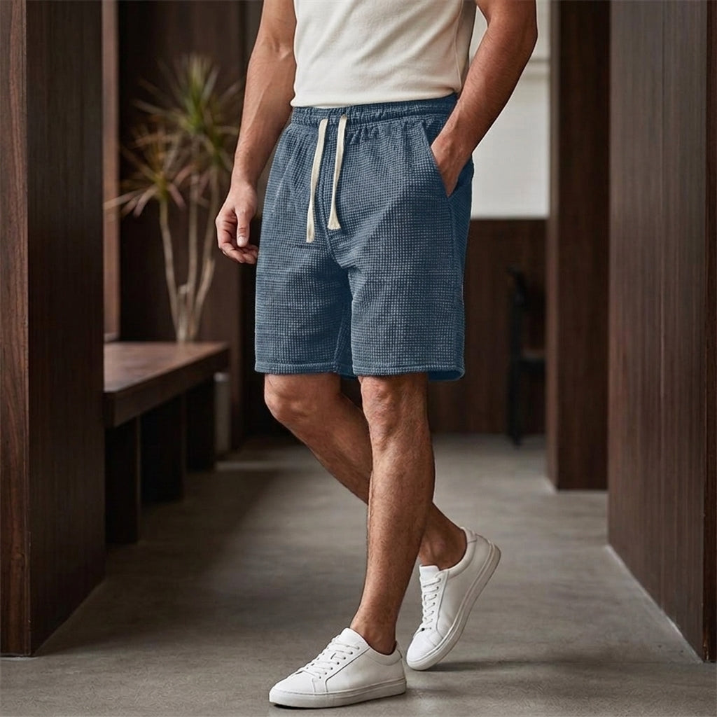 Wyatt Waffle Shorts - Navy