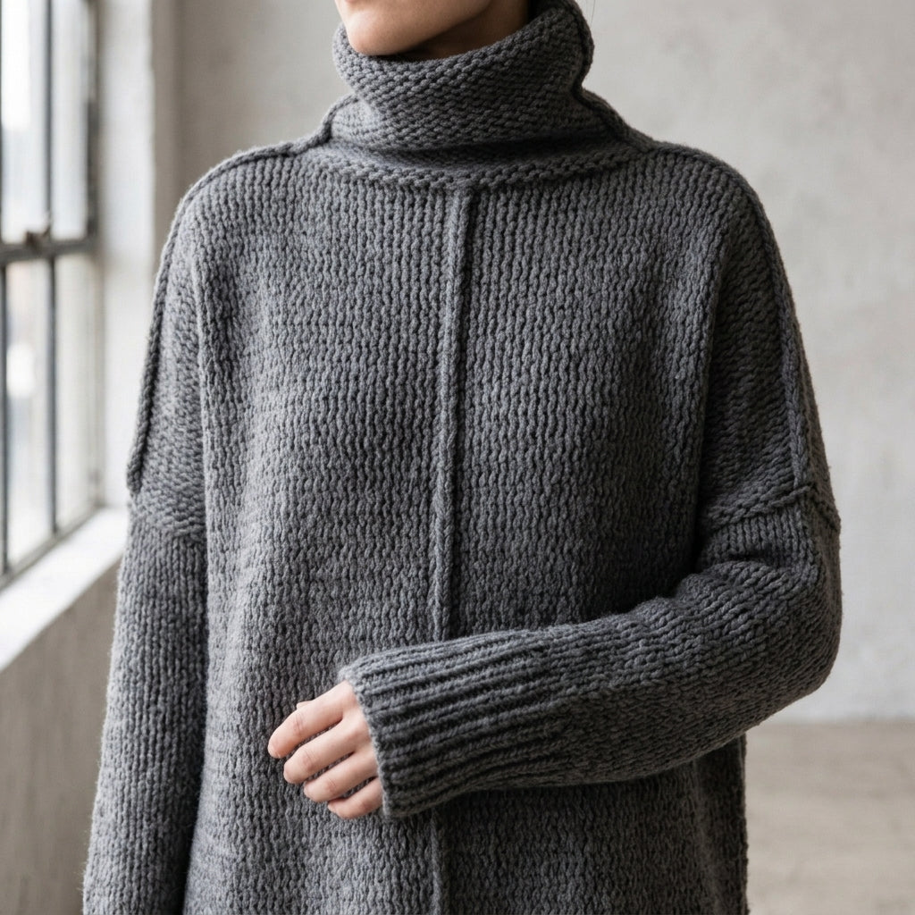 Giulia Turtleneck Sweater - Lead Product Detail