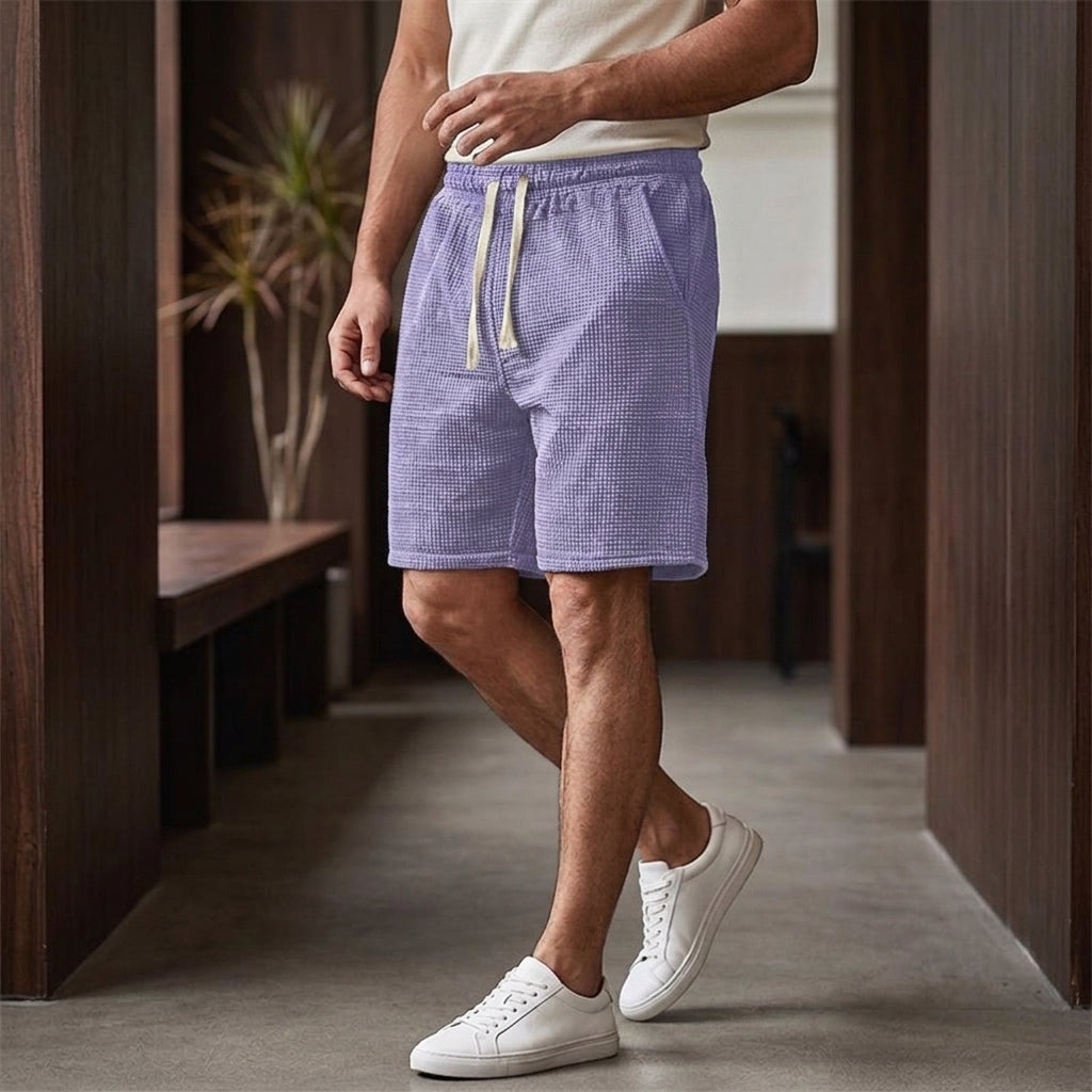 Wyatt Waffle Shorts - Purple